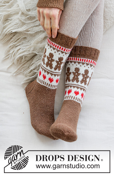 Gingerbread Love Socks