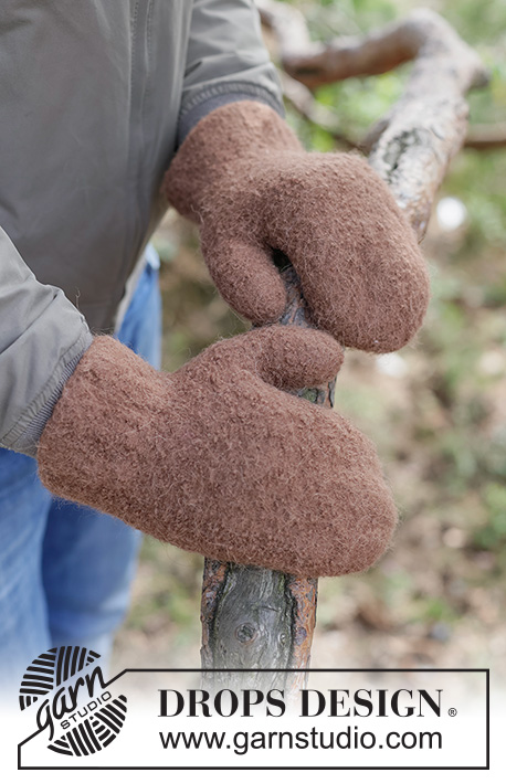 Forest Brown Mittens