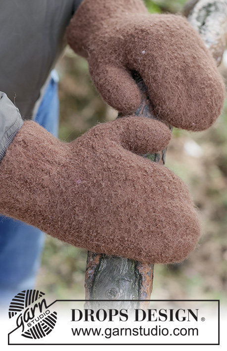 Forest Brown Mittens
