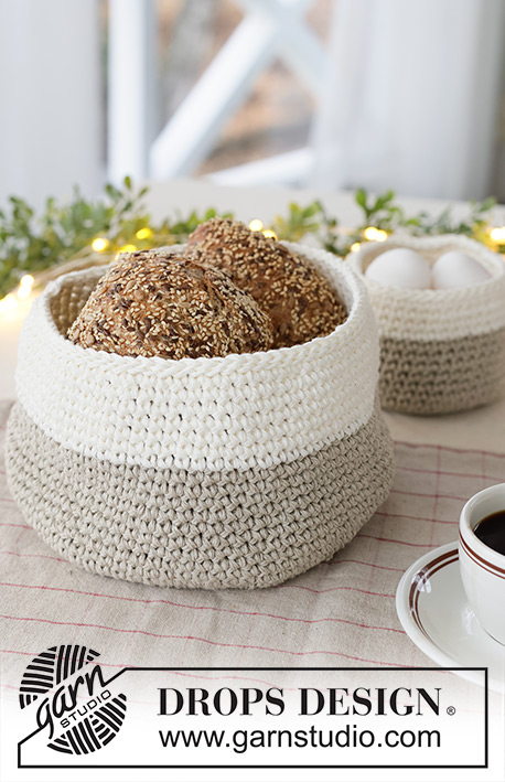 Frosted Linen Basket