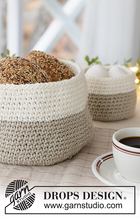Frosted Linen Basket
