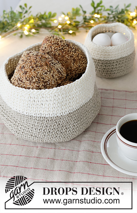 Frosted Linen Basket