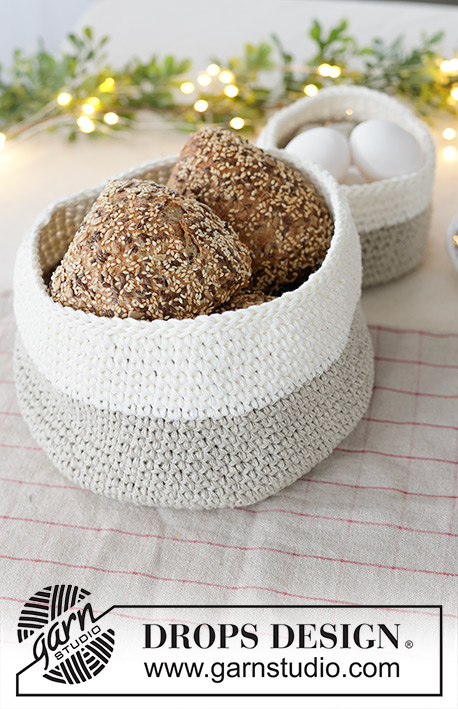 Frosted Linen Basket